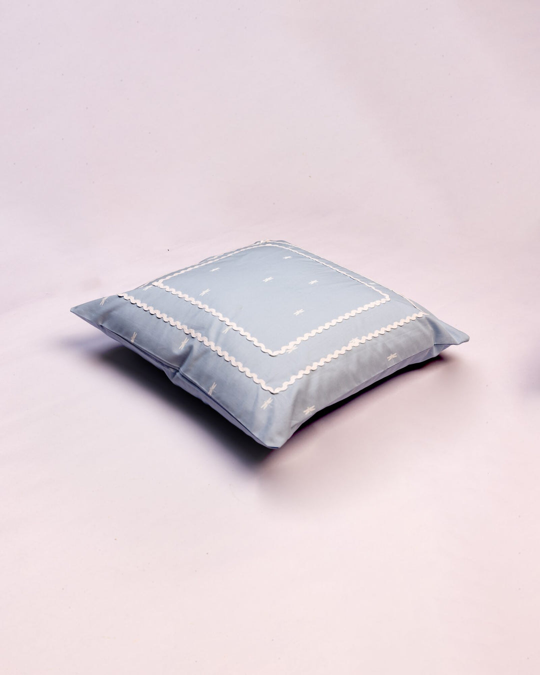 Dragonfly Cotton Cushion Cover - Pale Blue - view 4 of 4