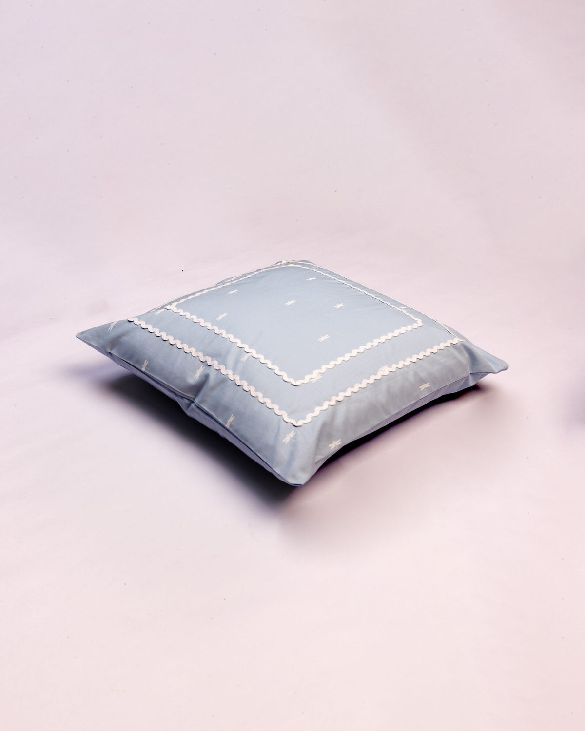 Dragonfly Cotton Cushion Cover - Pale Blue - view 5 of 5