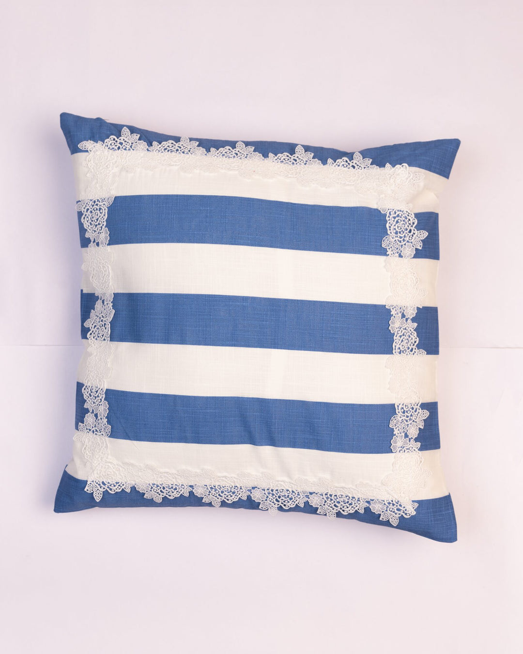 Wide Stripe Cotton Cushion Cover - Cornflower Blue by Modus & Mood