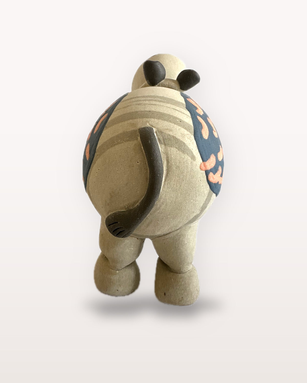 Dariya Hippo Nerikomi Ceramic Figurine - Coral Commas - view 5 of 5