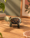 Dariya Hippo Nerikomi Ceramic Figurine - Coral Rings