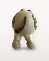 Dariya Hippo Nerikomi Ceramic Figurine - Mustard Commas - view 5 of 5
