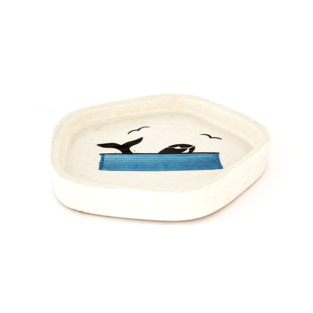 Blue Dolphin Hand-Painted Ceramic Trinket Dish - view 3 of 3