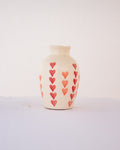 Dil Se Red Heart Ceramic Bud Vase