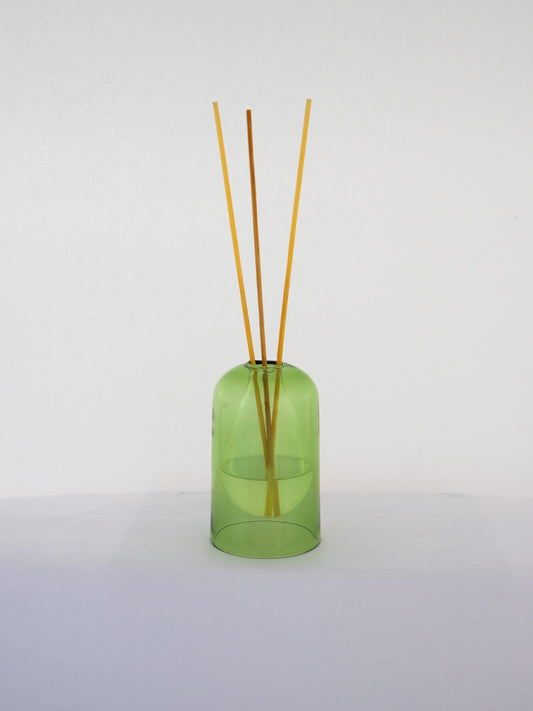 Bell Jar Glass Reed Diffuser Bottle - Green by Modus & Mood