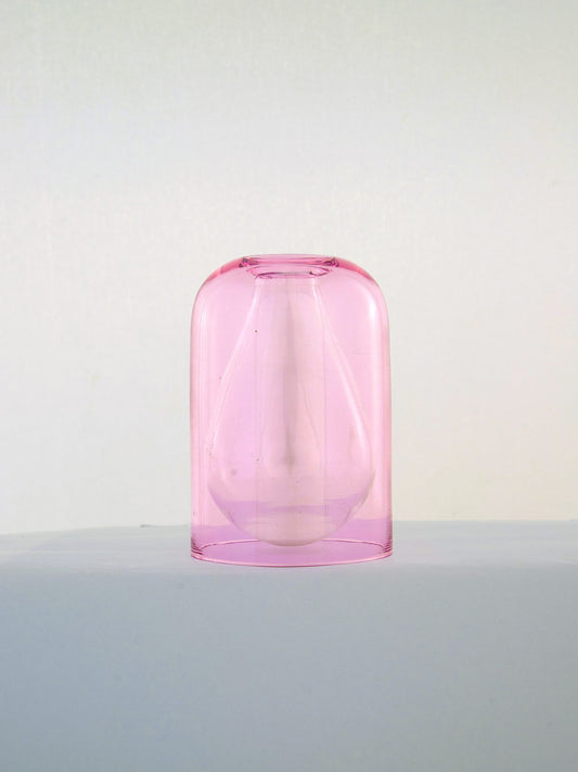 Bell Jar Glass Reed Diffuser Bottle - Rose Pink by Modus & Mood