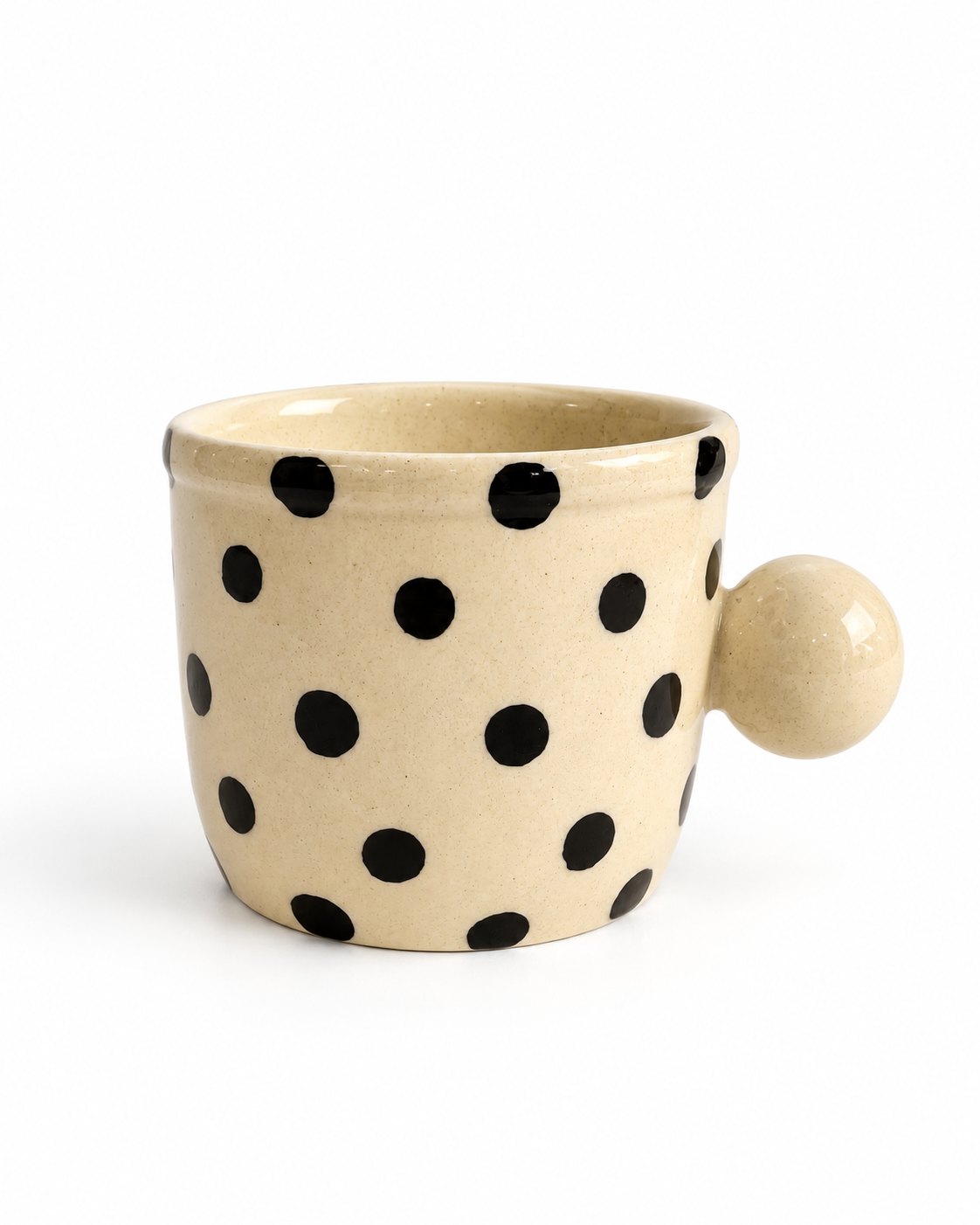 Dot Pop Black Polka Dot Ceramic Mug - view 2 of 5
