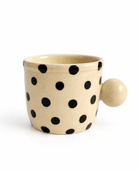 Dot Pop Black Polka Dot Ceramic Mug - view 2 of 5