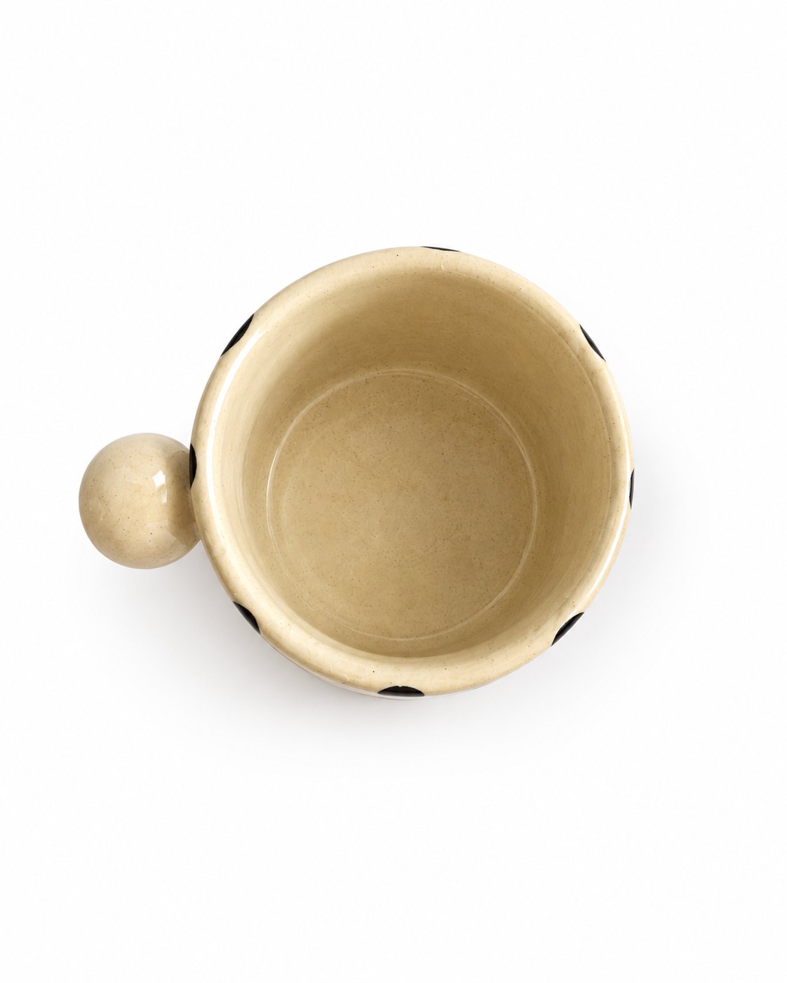 Dot Pop Black Polka Dot Ceramic Mug - view 4 of 5