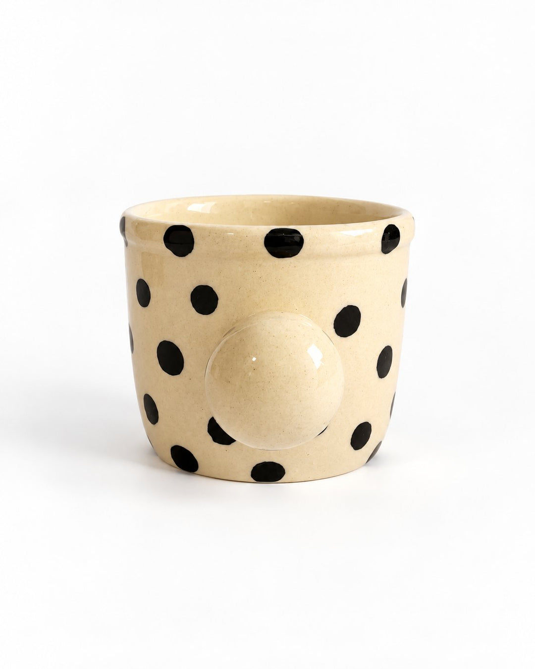 Dot Pop Black Polka Dot Ceramic Mug - view 5 of 5