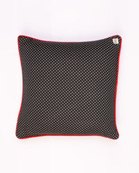 Dotted Cotton Cushion Cover - Charcoal - view 3 of 3