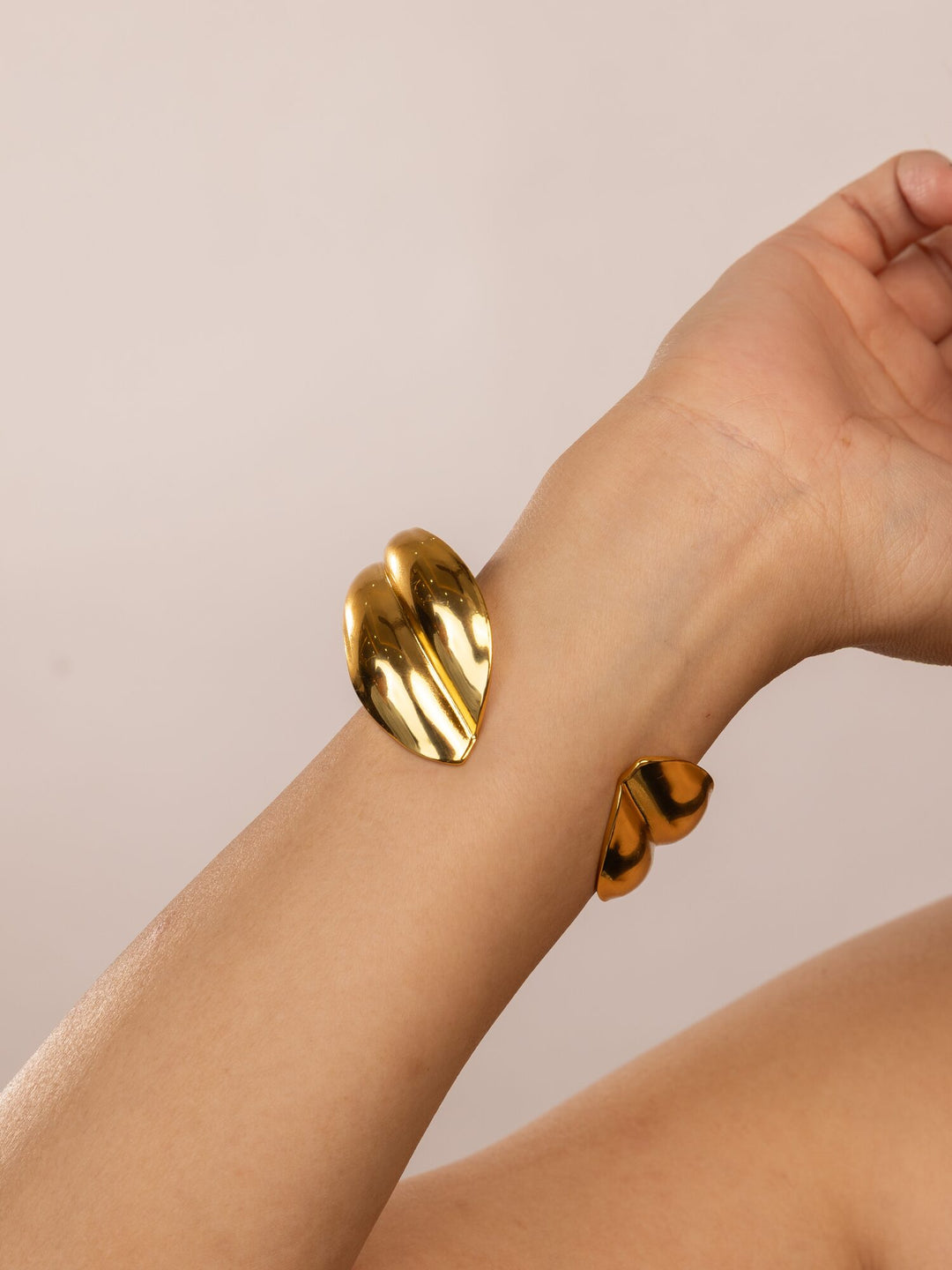 Double-Band Anti-Tarnish Cuff Bracelet - view 4 of 4