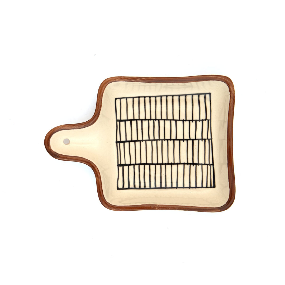 Crosshatch Square Ceramic Serving Dish by Modus & Mood