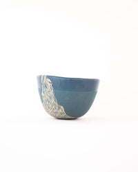 Dune Speckled Nerikomi Ceramic Bowl - Deep Blue - view 3 of 6