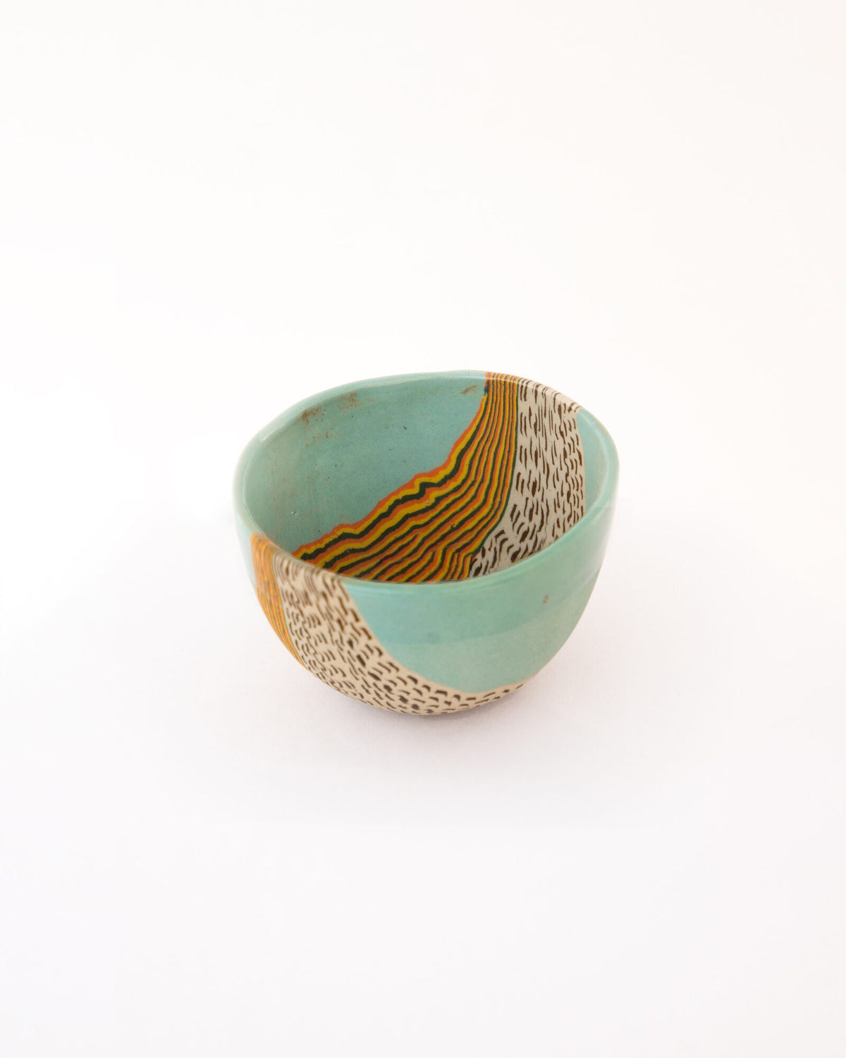 Dune Speckled Nerikomi Ceramic Bowl - Sea Green by Modus & Mood