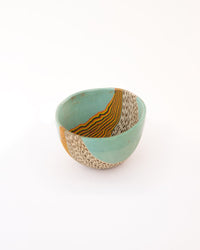 Dune Speckled Nerikomi Ceramic Bowl - Sea Green by Modus & Mood