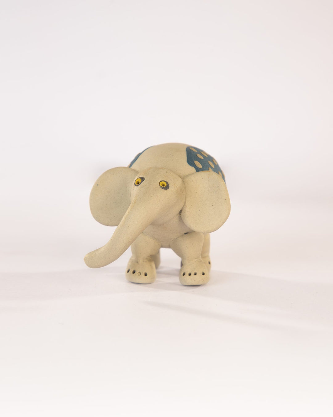 Little Hathi Nerikomi Ceramic Elephant Figurine - Indigo by Modus & Mood