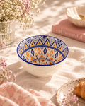 Embossed Lacework Ceramic Bowl - Cream