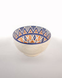 Embossed Lacework Ceramic Bowl - Cream - view 3 of 4