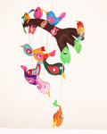 Embroidered Wool-Felt Bird Nursery Mobile