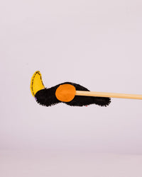 Embroidered Wool-Felt Bird Plant Stake - Multicolour - view 2 of 2
