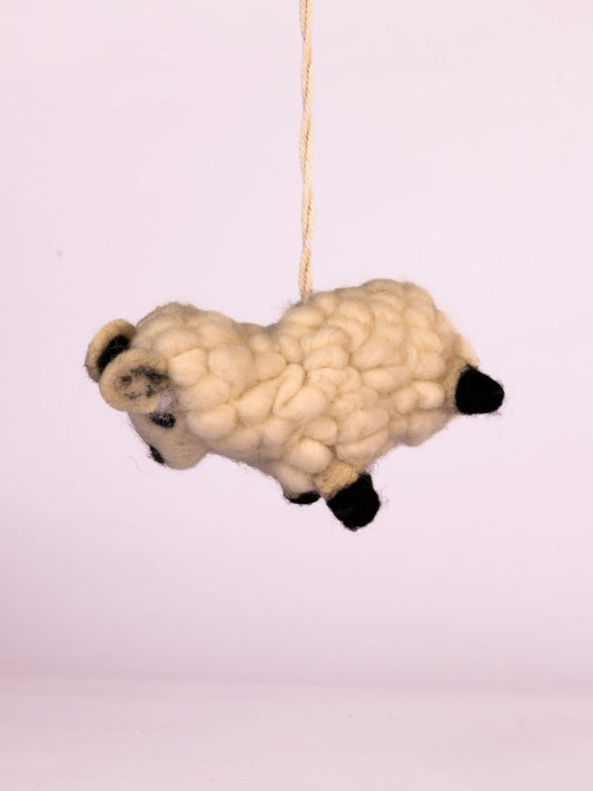 Cloud Fleece Wool-Felt Sheep Figurine - view 2 of 3