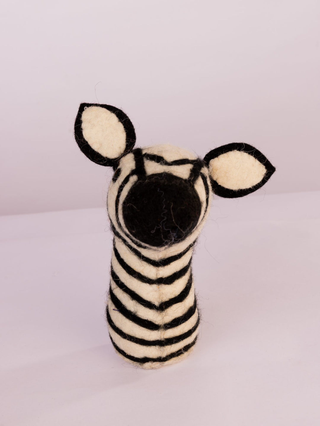 Striped Wool-Felt Zebra Figurine by Modus & Mood
