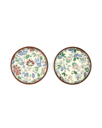 Floral Ceramic Coaster Pair - Blue Meadow by Modus & Mood