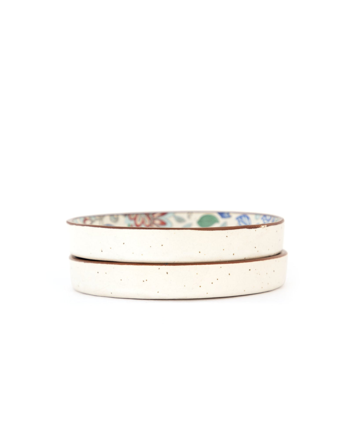 Floral Ceramic Coaster Pair - Blue Meadow - view 2 of 4
