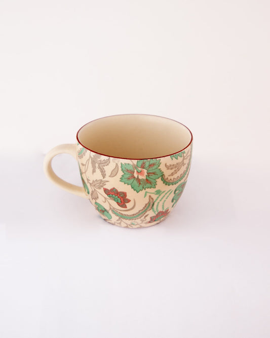Sage Rose Floral Hand-Painted Ceramic Cup - view 3 of 3
