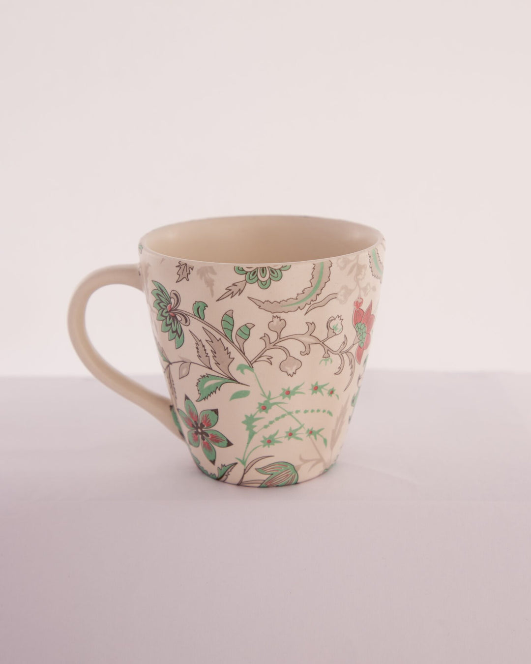 Sage Rose Floral Hand-Painted Ceramic Mug - view 2 of 3