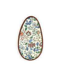 Floral Oval Snacks Plate - Blue Meadow by Modus & Mood