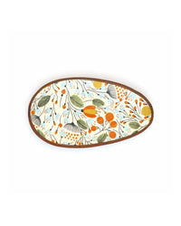 Floral Oval Snacks Plate - Marigold by Modus & Mood