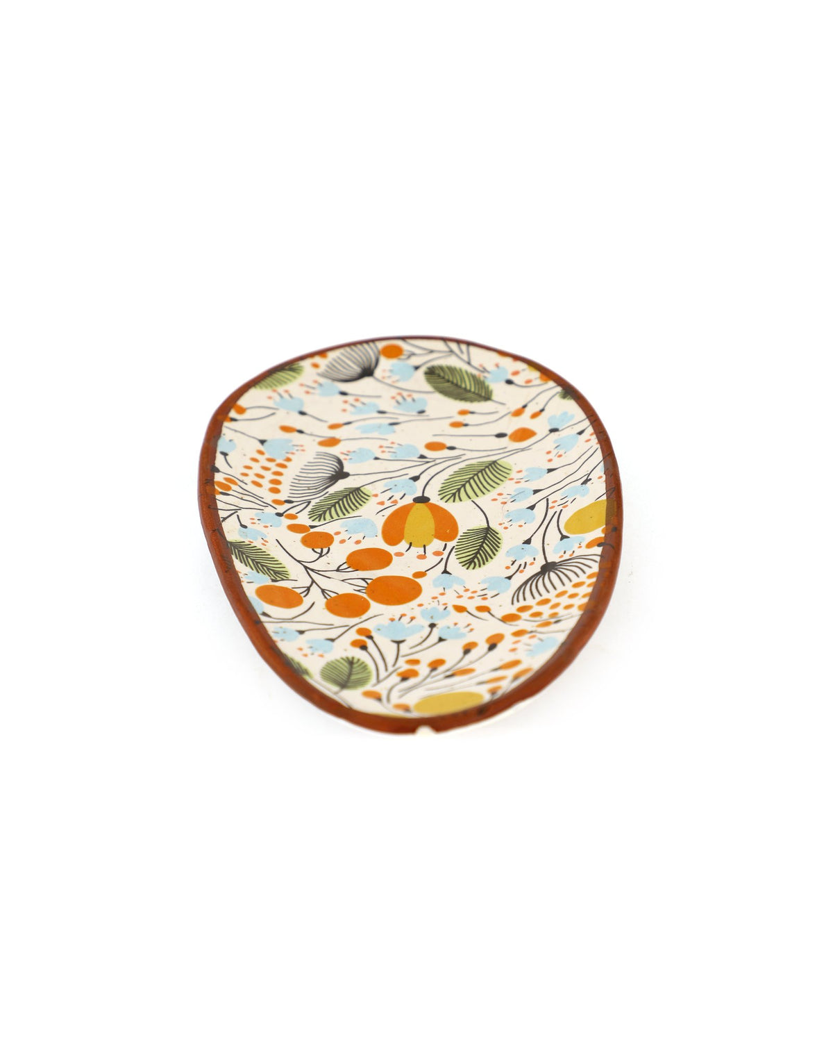Floral Oval Snacks Plate - Marigold - view 2 of 3