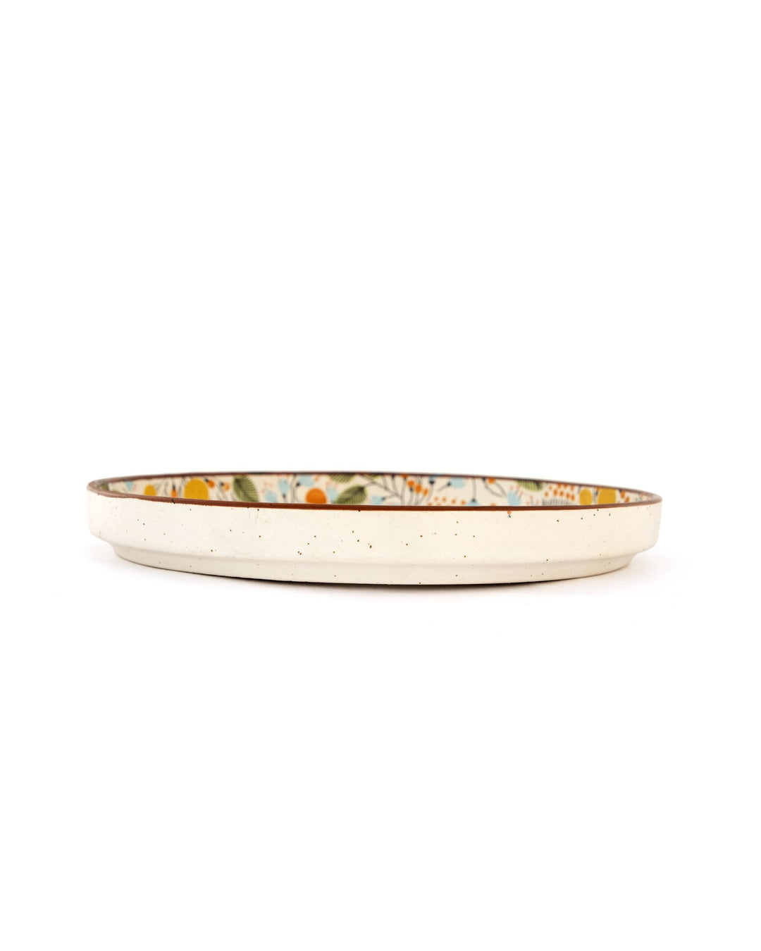 Floral Pattern Ceramic Dinner Plate - Marigold - view 2 of 3
