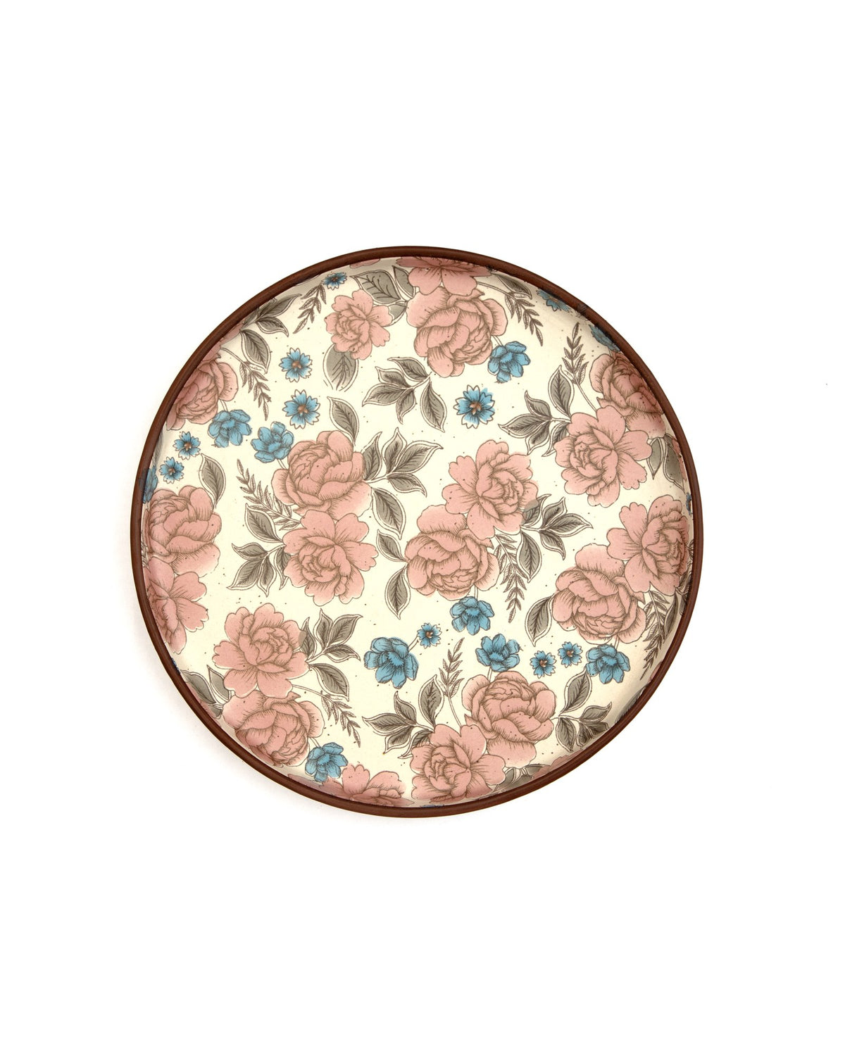 Floral Pattern Ceramic Dinner Plate - Rose by Modus & Mood