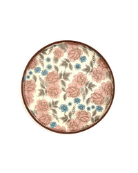 Floral Pattern Ceramic Dinner Plate - Rose by Modus & Mood
