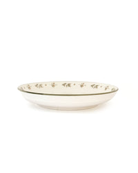 Floral Rim Ceramic Dinner Plate - Sepia, Large - view 3 of 4