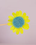 Forever Sunflower Wool-Felt Plant Stake