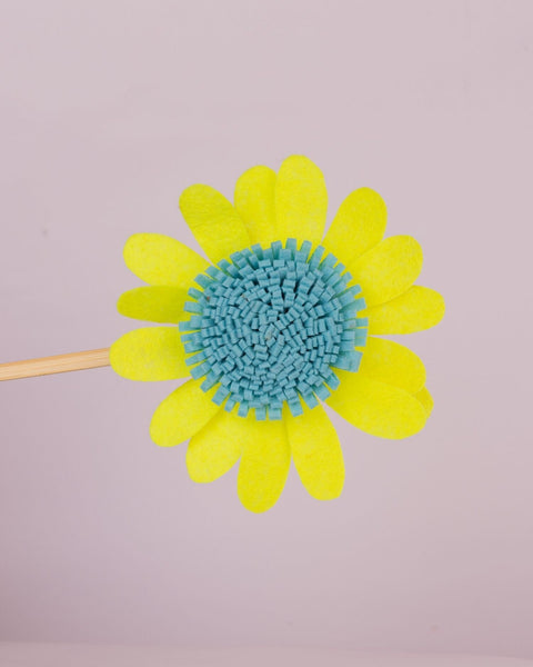 Forever Sunflower Wool-Felt Plant Stake