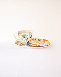 Genda Marigold Floral Ceramic Cup & Plate Set - view 3 of 5