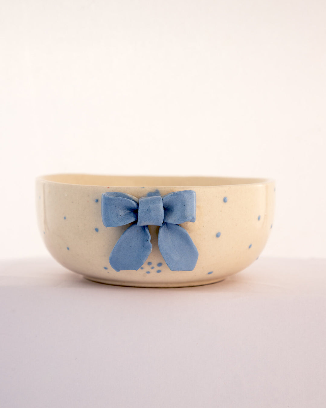 Sculpted Bow Ceramic Bowl - Blue by Modus & Mood
