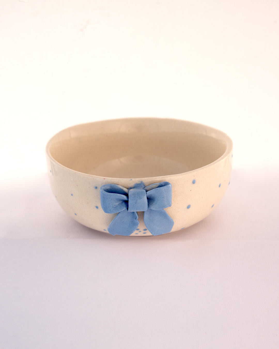 Sculpted Bow Ceramic Bowl - Blue - view 2 of 4