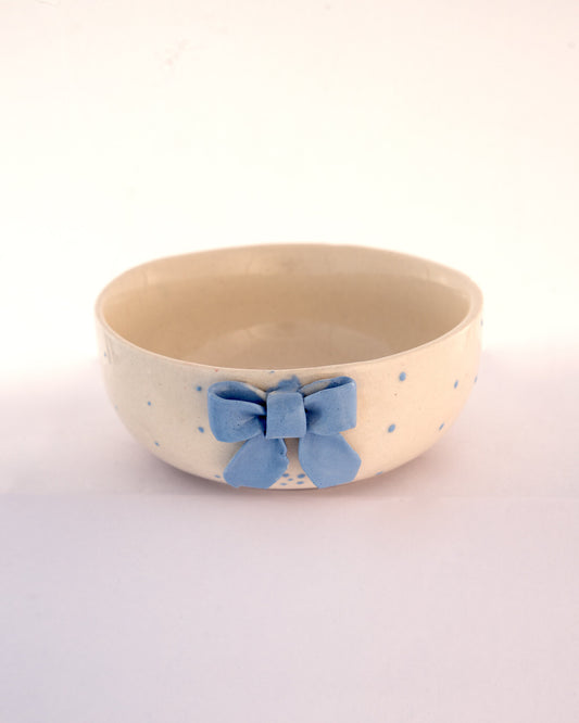 Sculpted Bow Ceramic Bowl - Blue - view 2 of 4