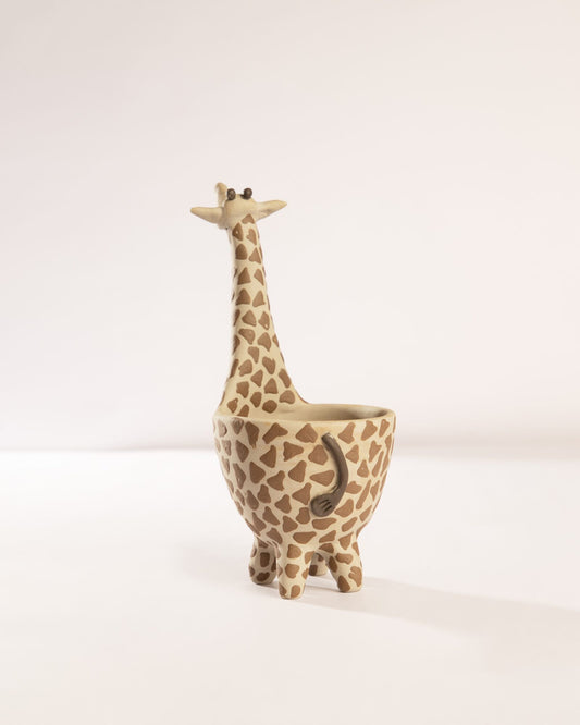 Dappled Giraffe Nerikomi Ceramic Planter - view 3 of 6