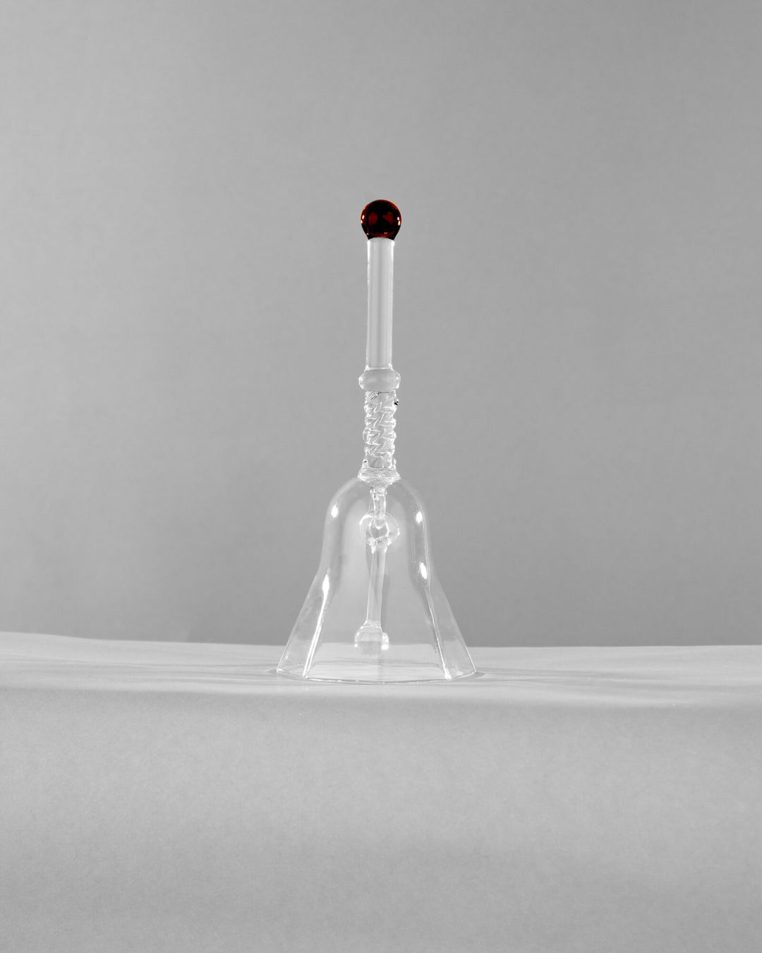 Twisted Hand-Blown Glass Bell - Ruby by Modus & Mood