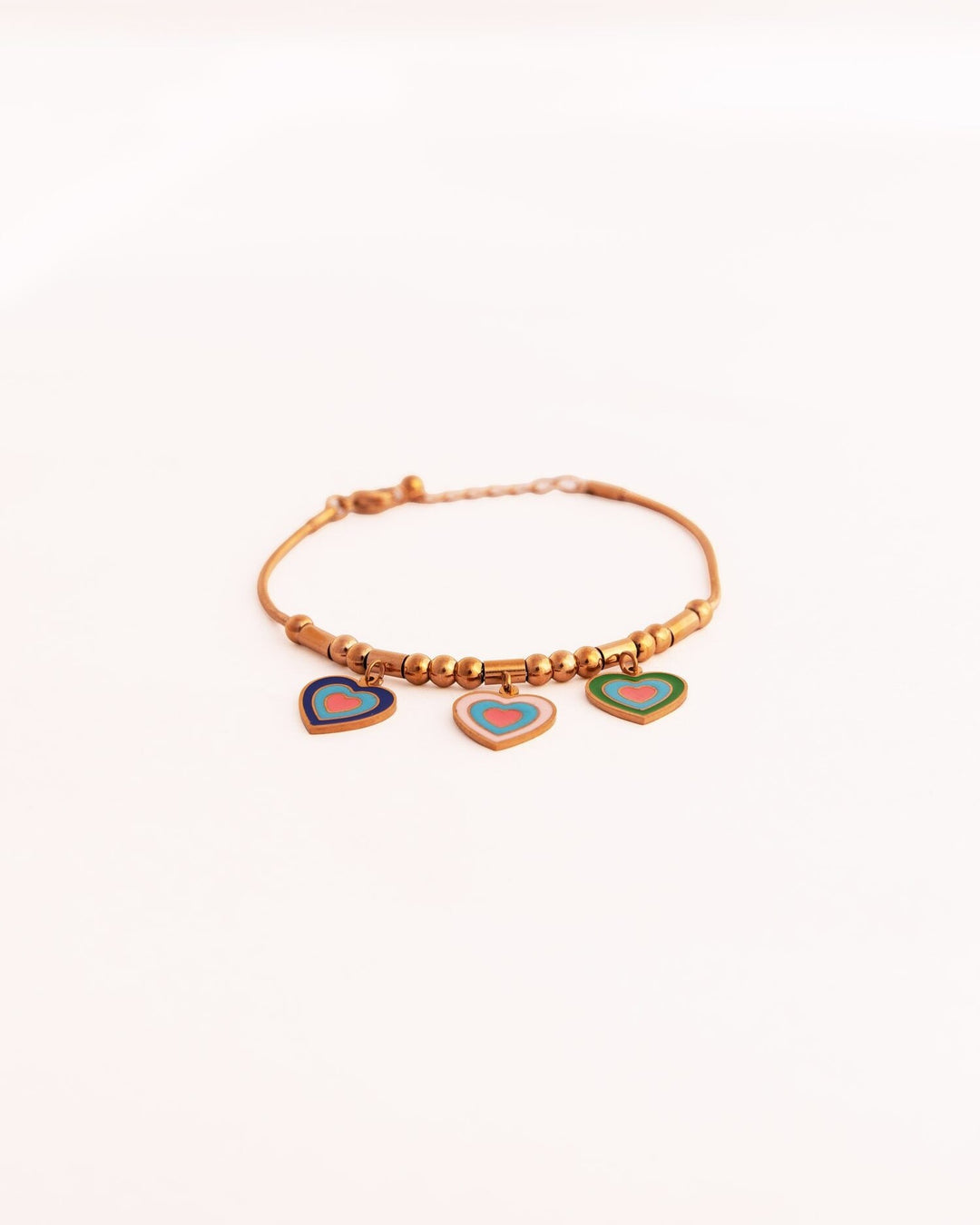 Heart Charm Anti-Tarnish Bracelet - Multicolour - view 3 of 4