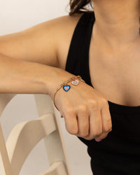 Heart Charm Anti-Tarnish Bracelet - Multicolour - view 4 of 4