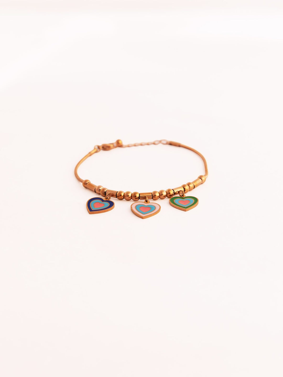 Heart Charm Anti-Tarnish Bracelet - Multicolour - view 2 of 4