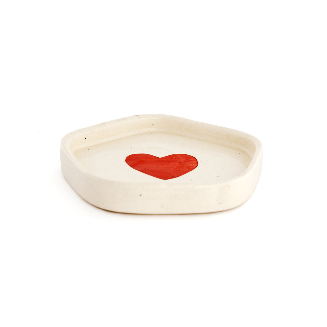 Red Heart Hand-Painted Ceramic Trinket Dish - view 2 of 2